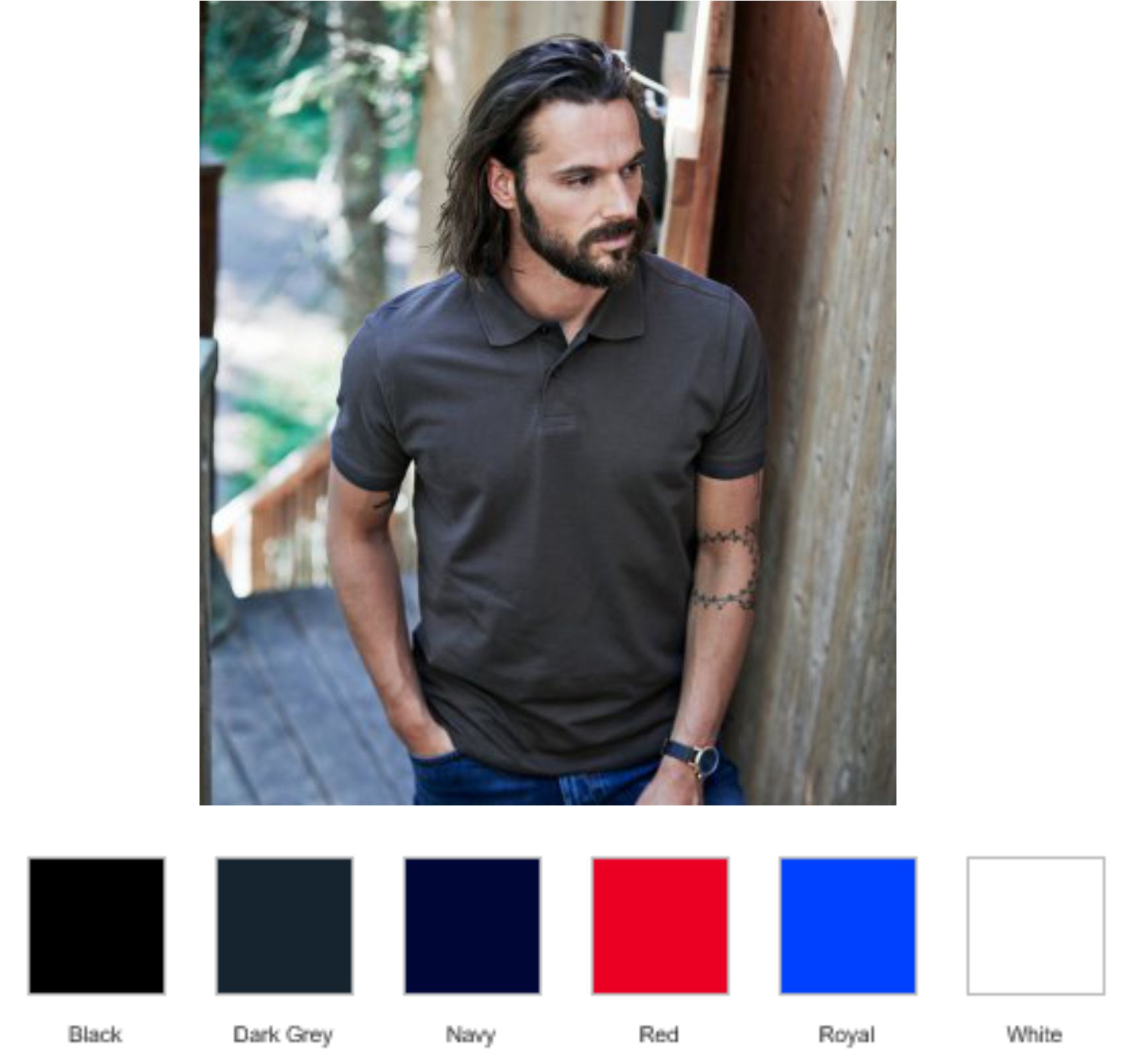 Tee Jays T1400 Heavy Cotton Pique Polo Shirt - Click Image to Close